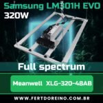 Samsung LM301H EVO 320w - Full spectrum Meanwell  XLG-320-48AB
