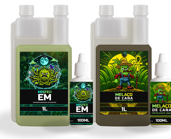 Kit Ativadores Mister EM + Melaço de Cana