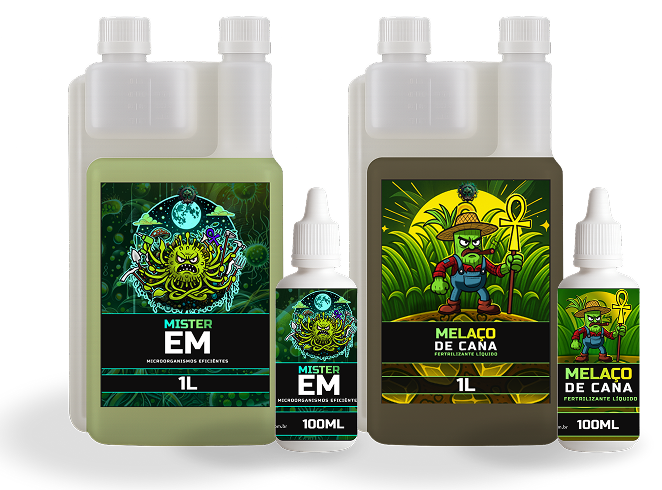 Kit Ativadores Mister EM + Melaço de Cana